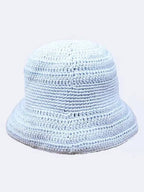 Fendi Embroidered Logo Bucket Hat Light Blue