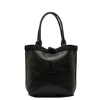 Saint Laurent Tote Bag in Grain Calf Leather Black