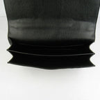 Hermes Calf Leather Message Bag H020 Black Golden