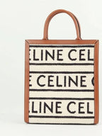 CELINE Small Vertical Cabas Tote Bag Beige