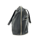Fendi Zucca  Leather Boston Bag Handbag Tote Bag ()