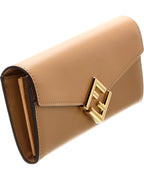 FENDI FF Diamonds Leather Wallet On Chain