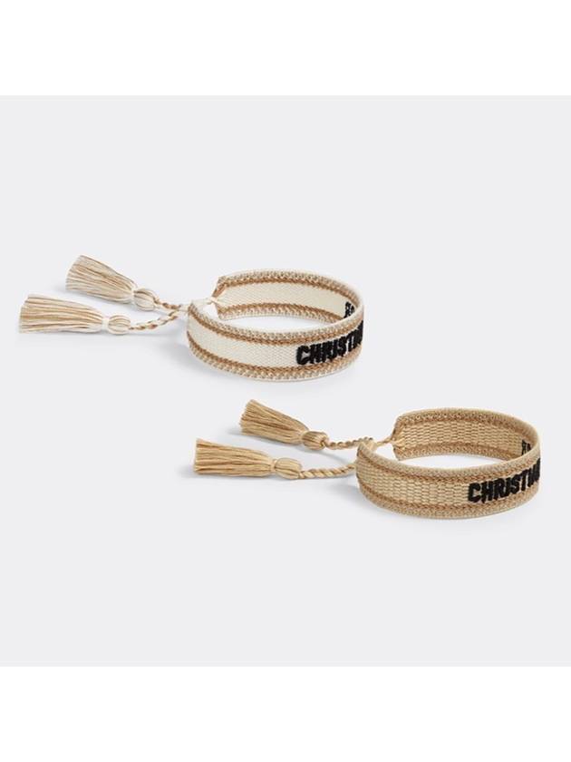 Embroidered Logo Bracelet Set Dior
