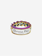 Couture Chain Link Ring Iridescent Finish Dior