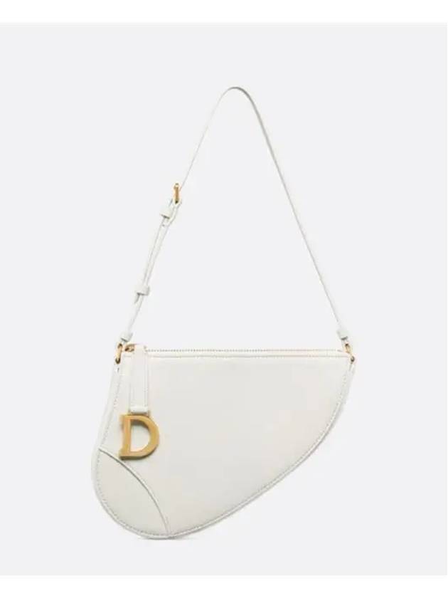 Saddle Rodeo Goatskin Pouch Bag Latte Dior