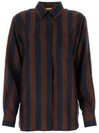 Fendi 24SS Shirt FS8190AWZVF1P2U P24 COCOA NAVY