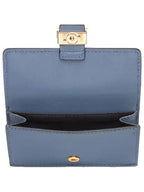 Fendi FF Baguette Flap Card Wallet Blue