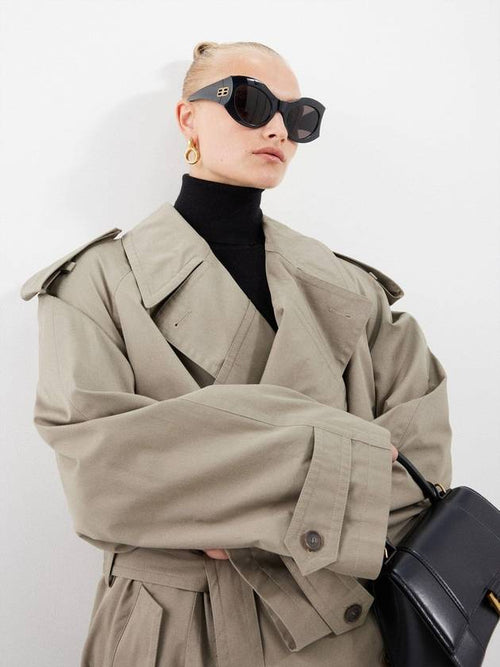 Balenciaga HOURGLASS round acetate sunglasses B0070725600