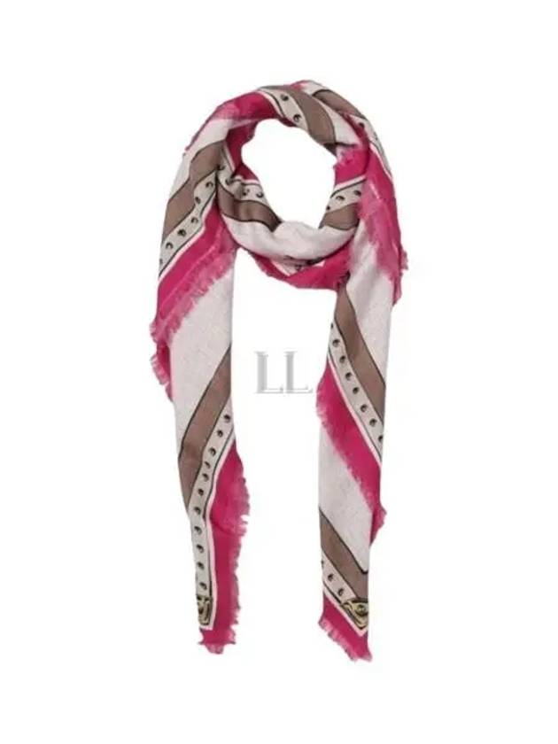 Fendi Wool Silk Shawl Scarf