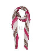 Fendi Wool Silk Shawl Scarf