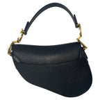 Dior Mini Saddle Bag in Black Leather