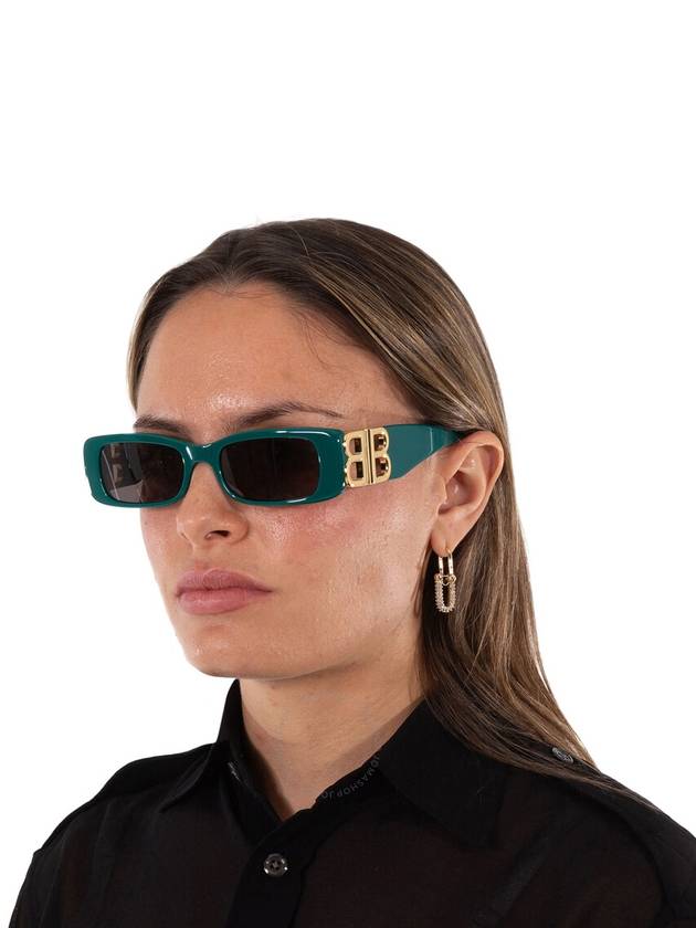 Balenciaga Eyewear Logo Decorated Rectangular Frame Sunglasses BB0096S