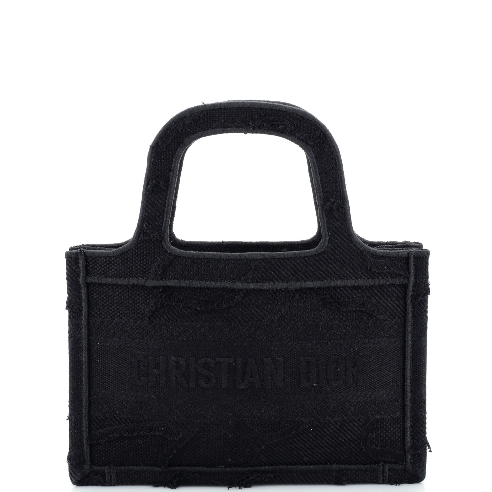 Dior Book Tote Camouflage Embroidered Canvas Mini