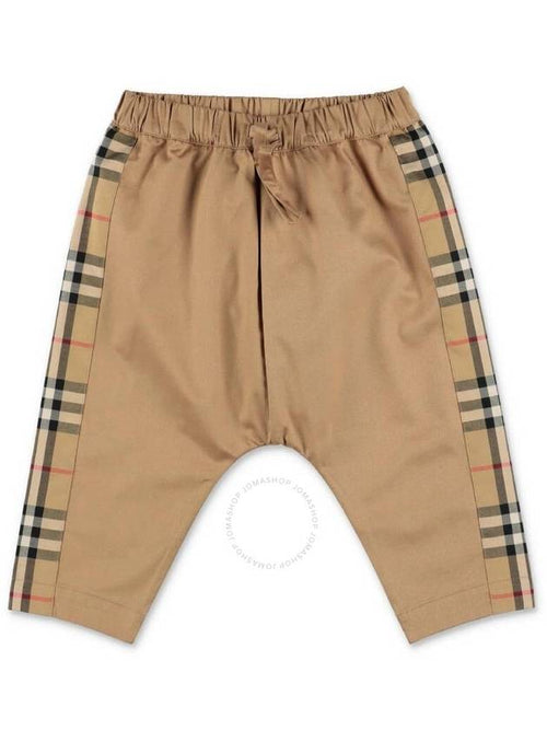 Burberry Burberry Newborn Ronny Vintage Check Panel Cotton Shorts, Size 6M