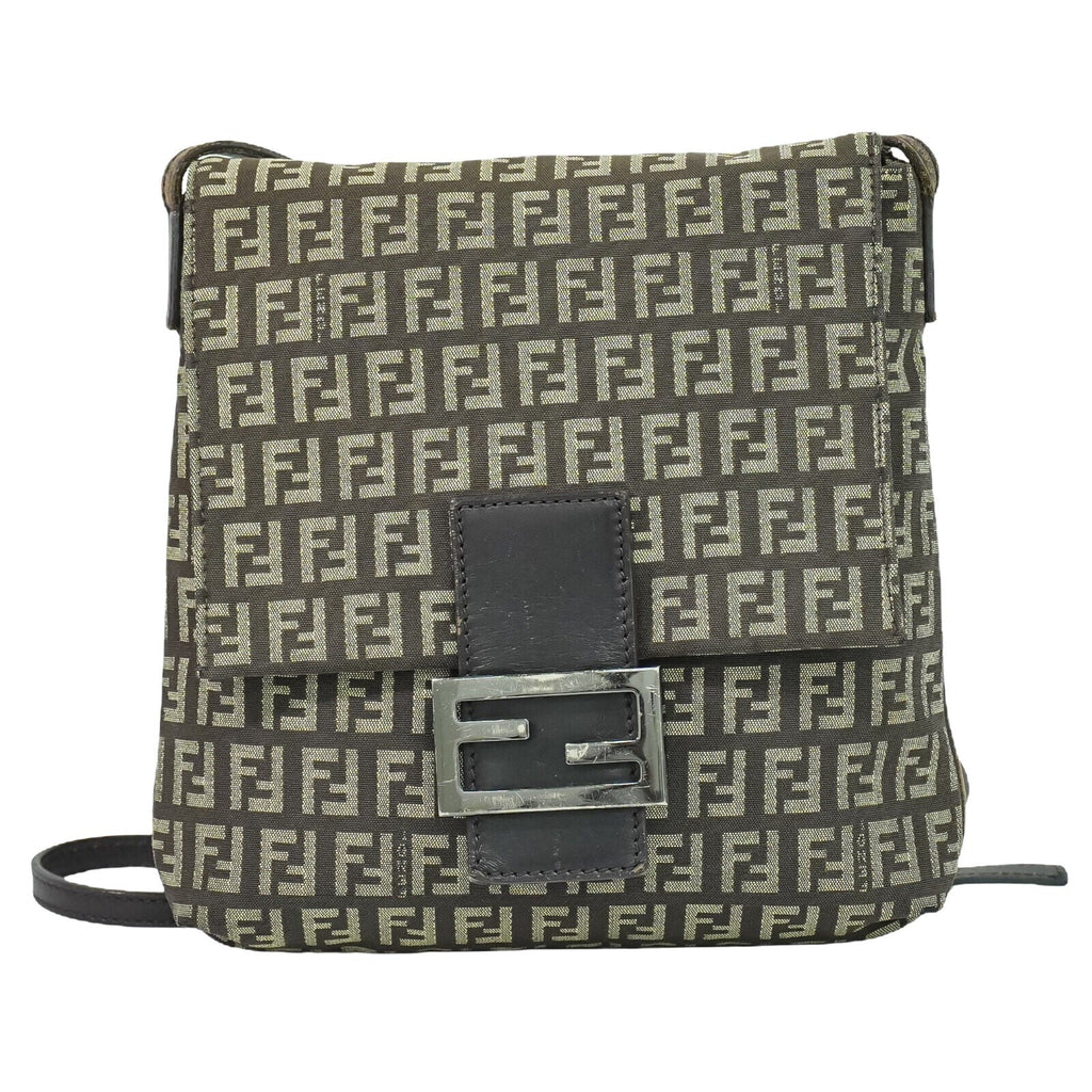 Fendi Zucchino  Canvas Shoulder Bag ()