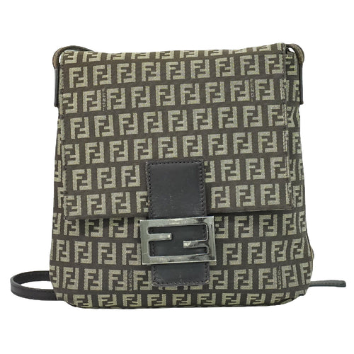 Fendi Zucchino  Canvas Shoulder Bag ()