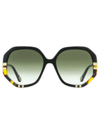 Chloe Women's Geometric Sunglasses CH0105S 002 Black/Havana 58mm