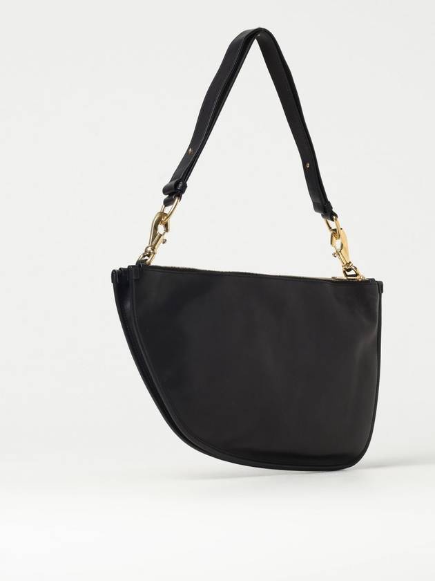Burberry Shield Twin Leather Shoulder Bag Black