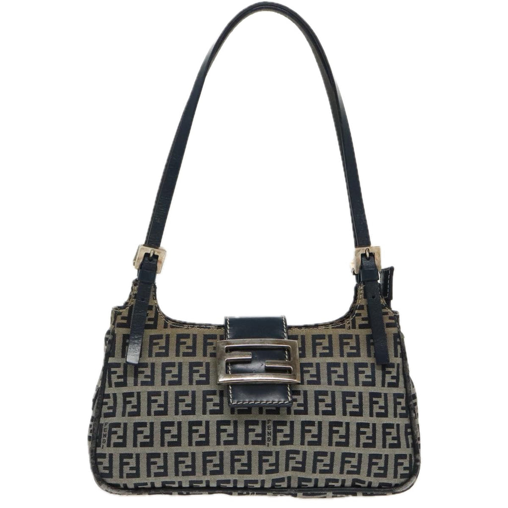 Fendi Baguette  Canvas Shoulder Bag ()