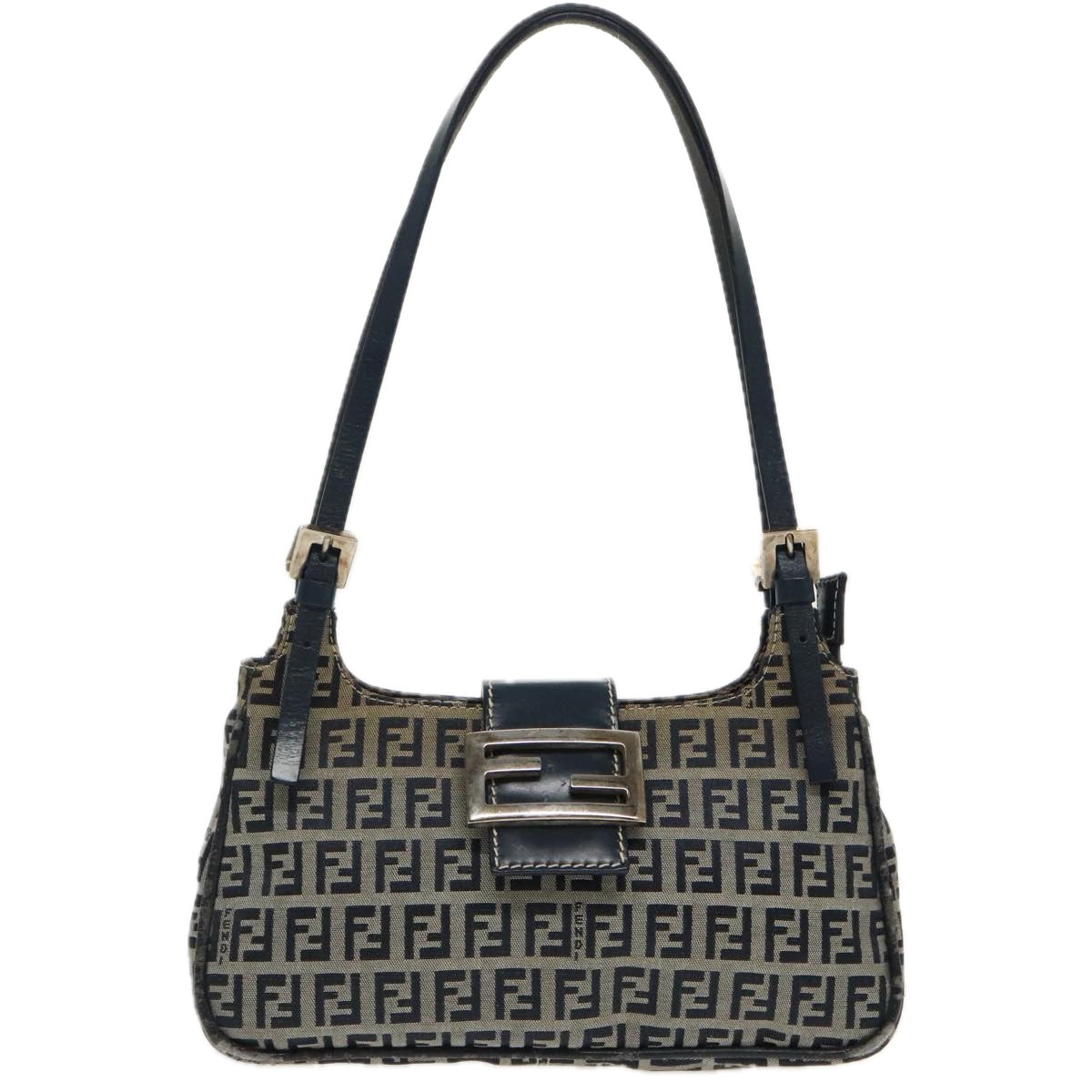 Fendi Baguette  Canvas Shoulder Bag ()