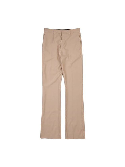 Flare Cotton Slacks Beige Dior