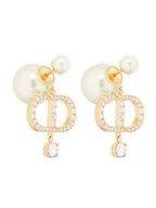 Tribales Pearl Earrings Gold Dior