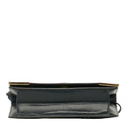 Saint Laurent Sleeping Shoulder Bag Navy Leather  Saint Laurent