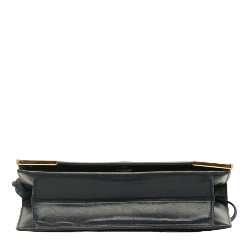 Saint Laurent Sleeping Shoulder Bag Navy Leather  Saint Laurent