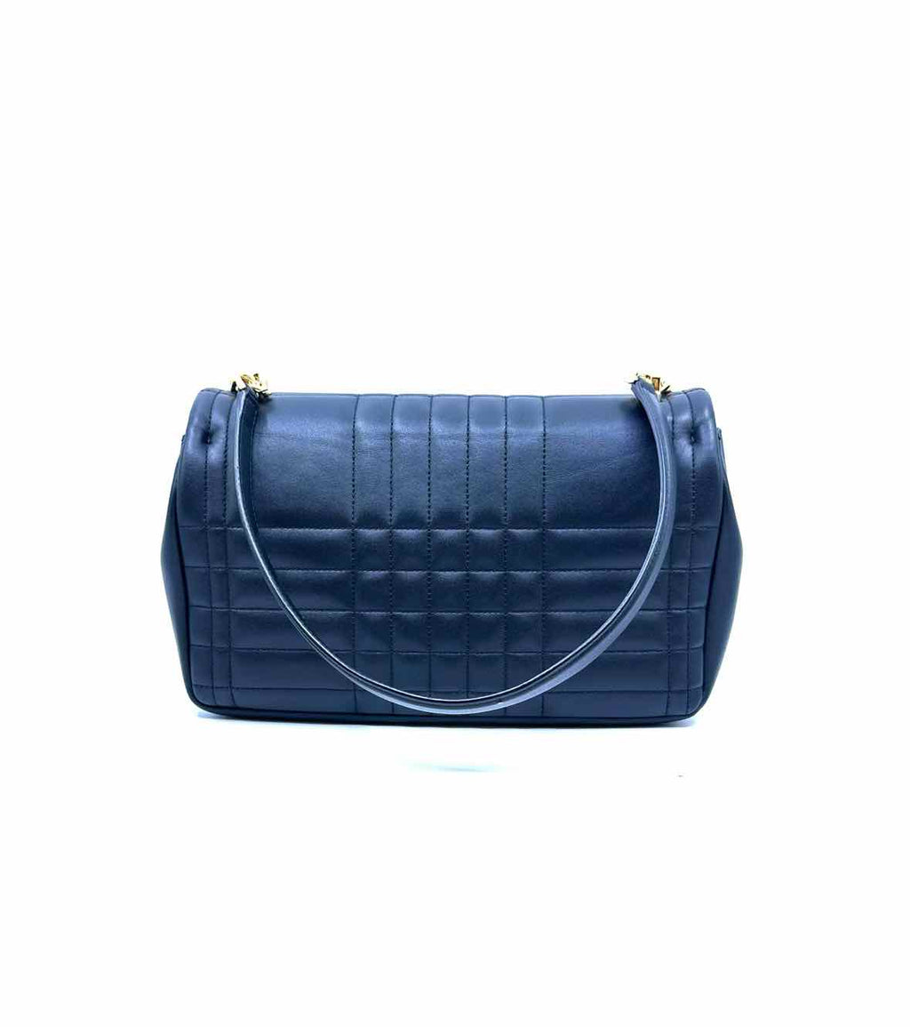 BURBERRY Lola Black Leather Quilted Handbag