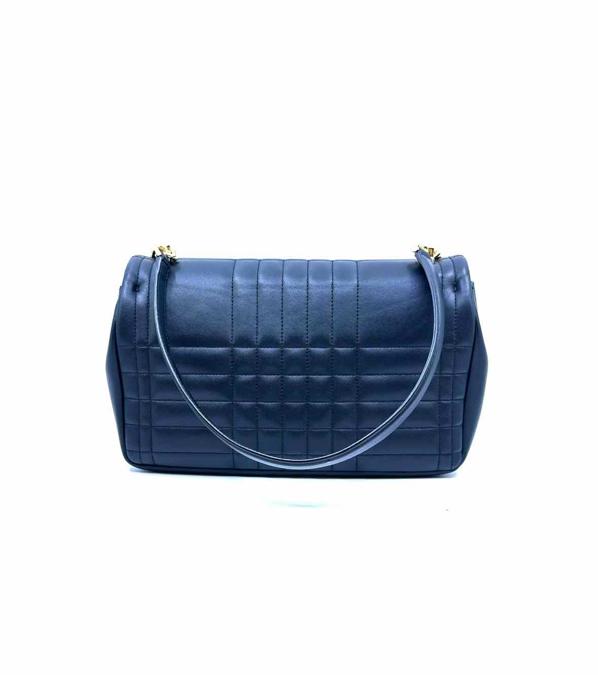 BURBERRY Lola Black Leather Quilted Handbag