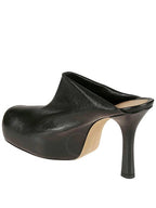 Bottega Veneta Platform Mule Sandals Heel Black