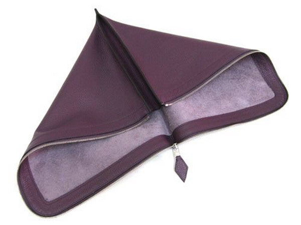 Hermes Wallet H1131 Ladies Cow Leather Purple