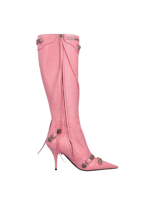 Balenciaga cagolian long boots pink