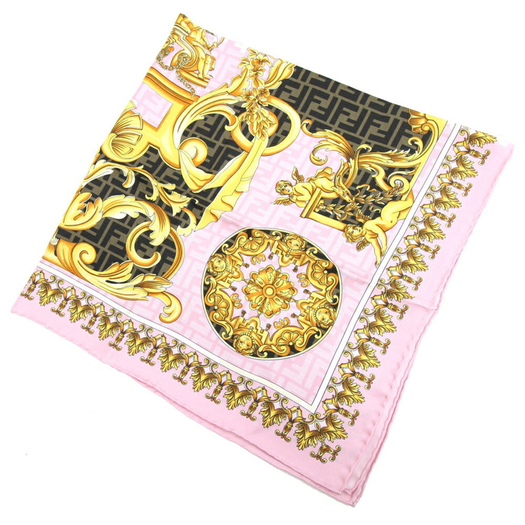 Fendi  pink Silk Scarf ()
