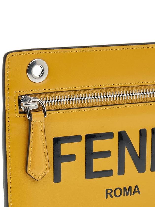 Fendi Peekaboo Pocket Clutch Bag Yellow