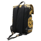 Fendi  yellow Nylon Leather Backpack ()