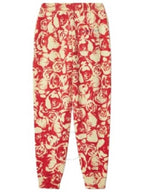 Burberry Burberry Ladies All Over Rose Print Wool Jogging Pants