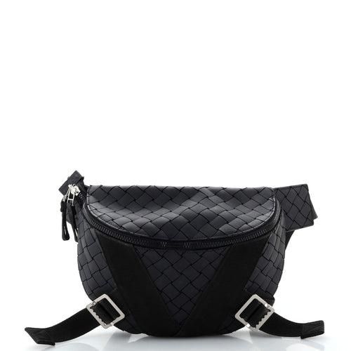 Bottega Veneta V Tape Belt Bag Rubber Intrecciato with Canvas