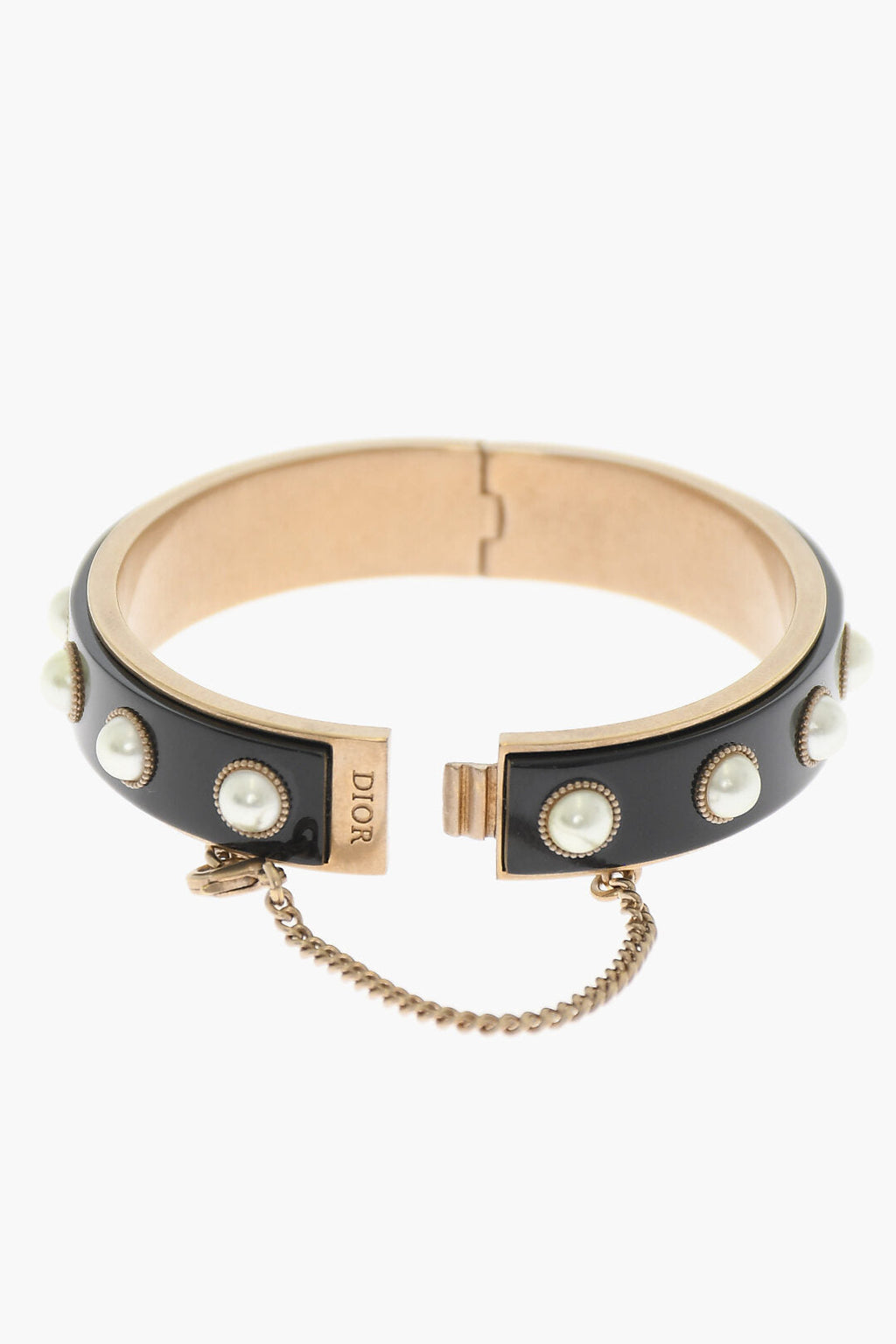Dior Brass Bracelet With Resin Pearls
