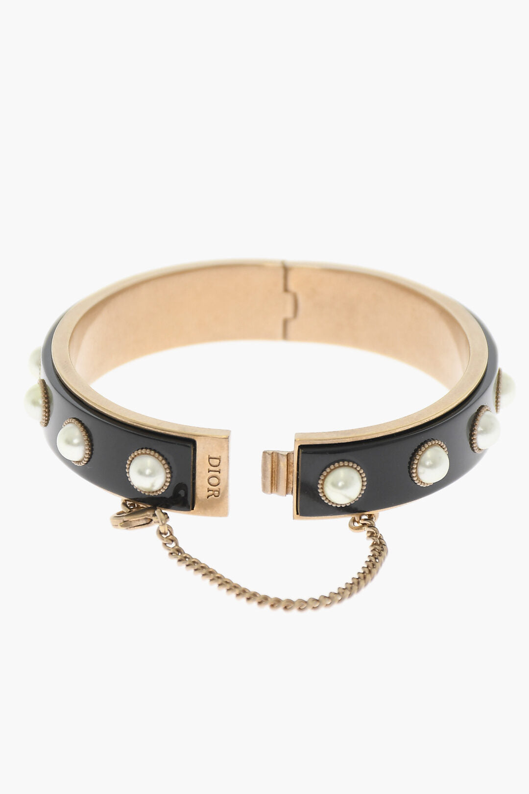 Dior Brass Bracelet With Resin Pearls