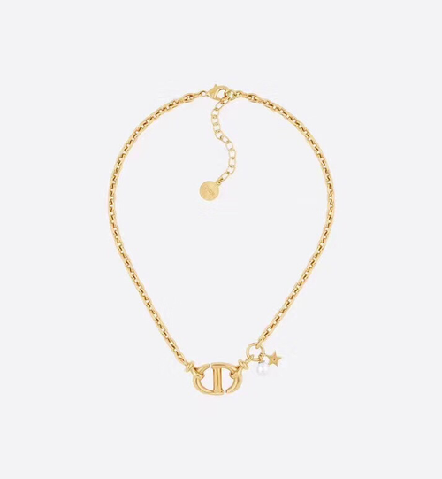DIOR PEDANT MOP STAR GOLD NECKLACE