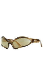 Balenciaga Fennec Oval Sunglasses Brown