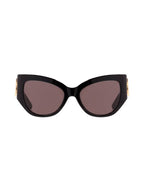 Balenciaga BB Logo Cat-Eye Sunglasses Black
