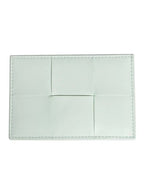 Bottega Veneta Intrecciato Leather Card Wallet Glacier
