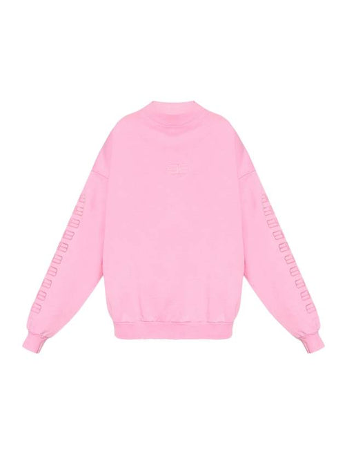 Balenciaga BB embroidery sweatshirt pink
