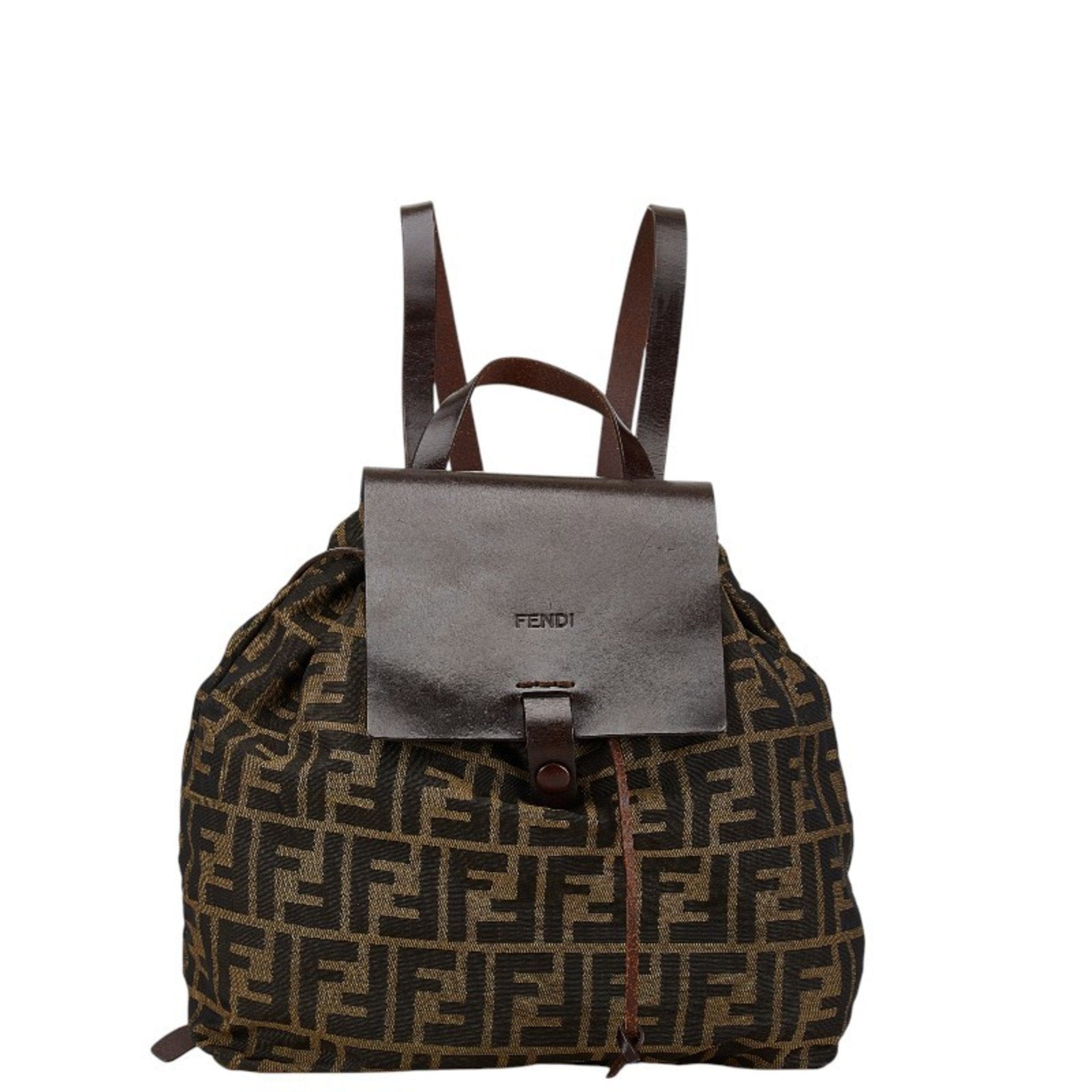 Fendi  Canvas Leather Backpack ()