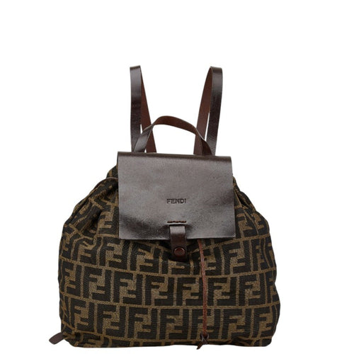 Fendi  Canvas Leather Backpack ()