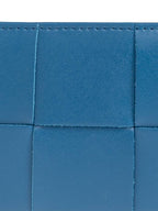 Bottega Veneta Intrecciato Cassette Card Wallet Deep Pacific