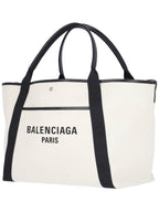 Balenciaga Biarritz Shopper Large Tote Bag Cream