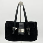 Fendi Baguette Suede Tote YVEAE485